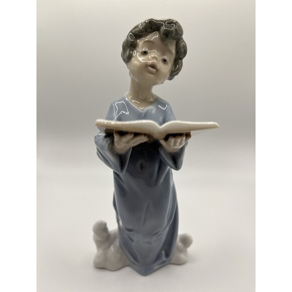 Lladro ANGELIC VOICE Cherub Angel Figurine #5724 Glazed 6.5" No Box - Picture 1 of 6